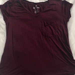 maroon V-Neck bought at American Eagle.